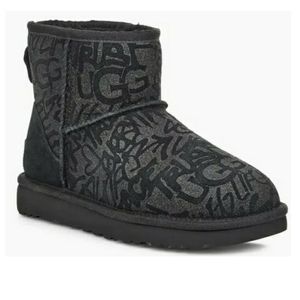 UGG CLASSIC MINI SPARKLE GRAFFITI